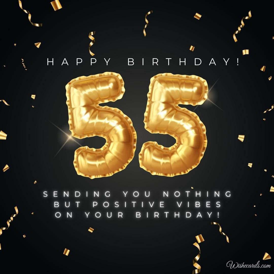 55th Birthday Ecard