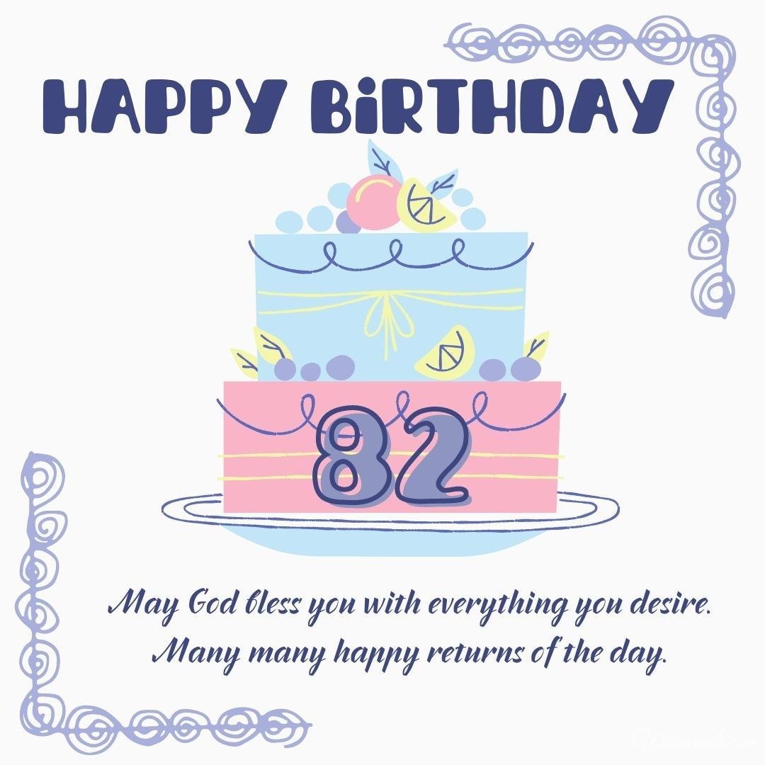 82nd Birthday Wish Ecard