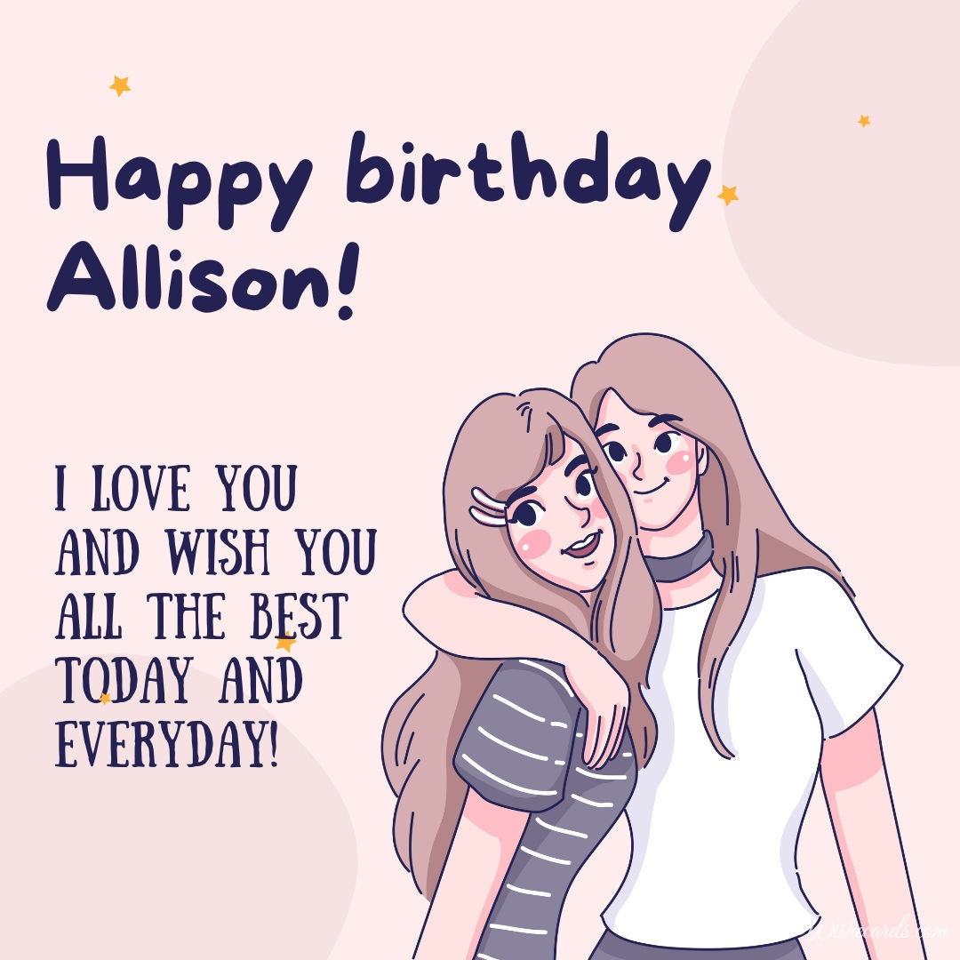 Allison Happy Birthday
