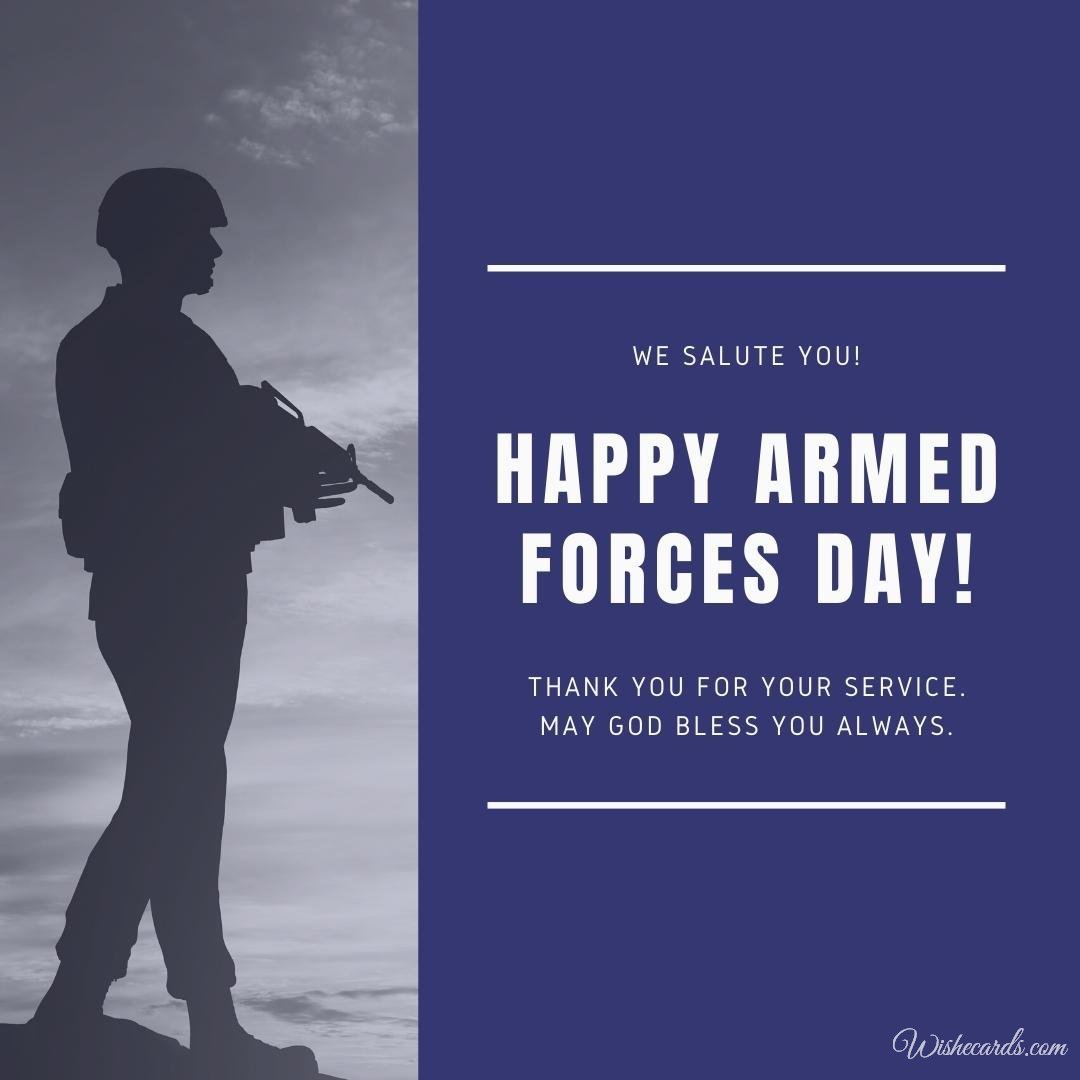 Beautiful National Armed Forces Day Ecard