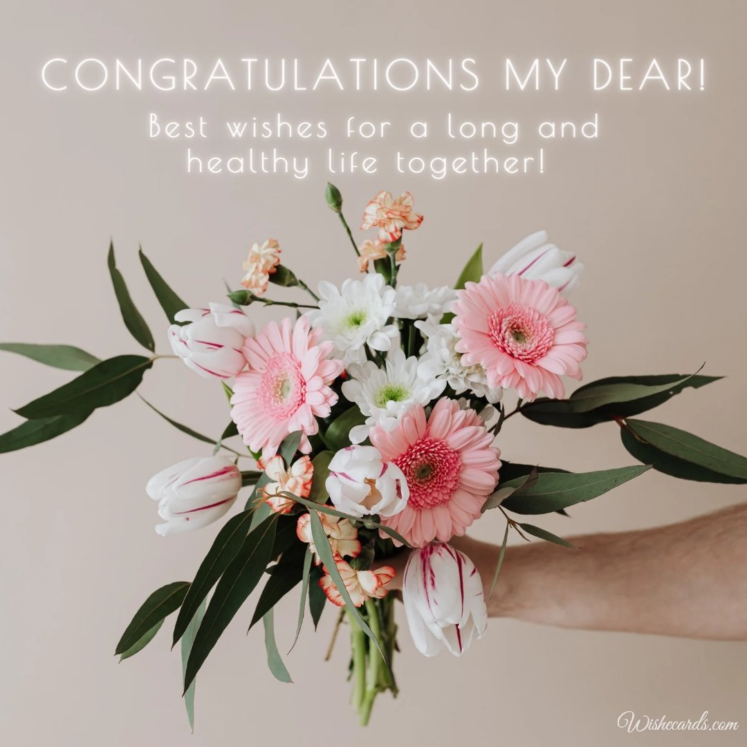 Beautiful Virtual Wedding Card For Bride