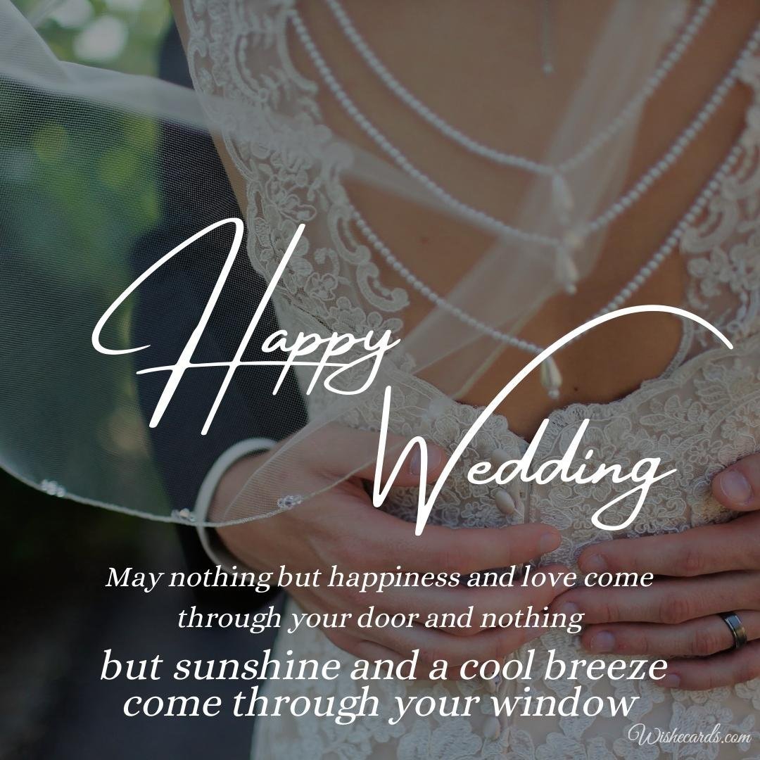 Beautiful Wedding Picture For Bride With Text