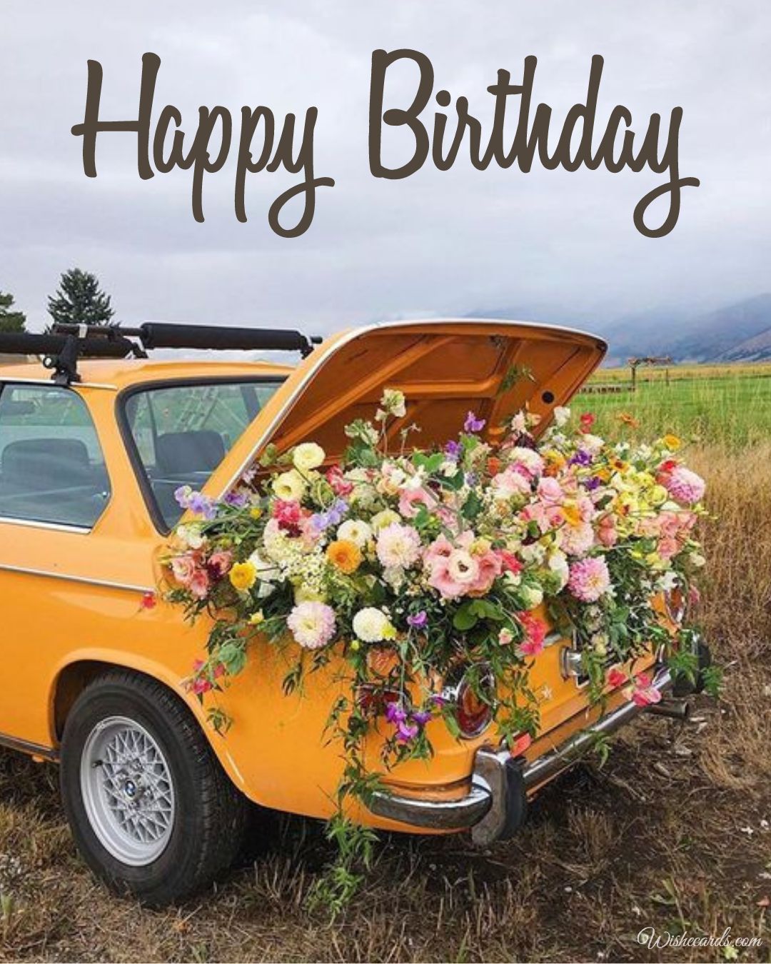 Birthday Card with Cars on Them