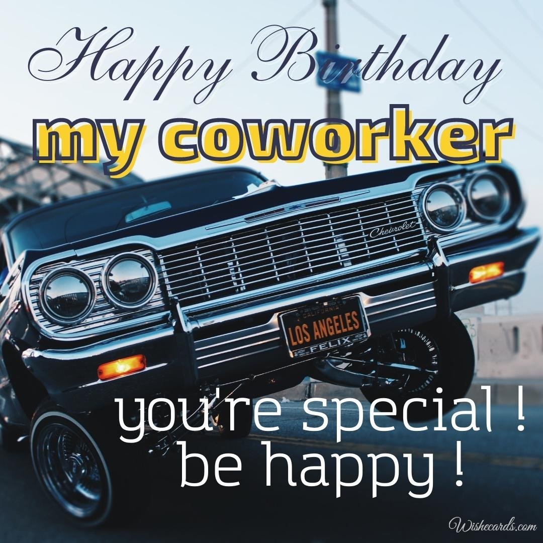 Birthday Ecard for Coworker