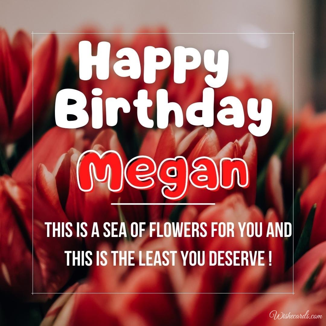 Birthday Ecard For Megan