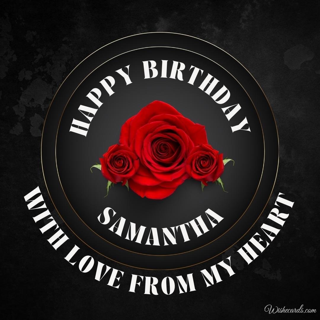 Birthday Ecard For Samantha