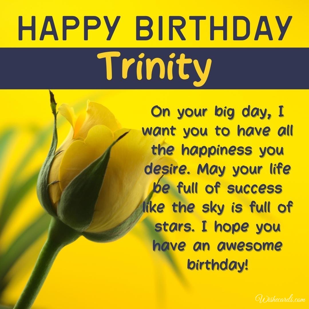 Birthday Ecard For Trinity