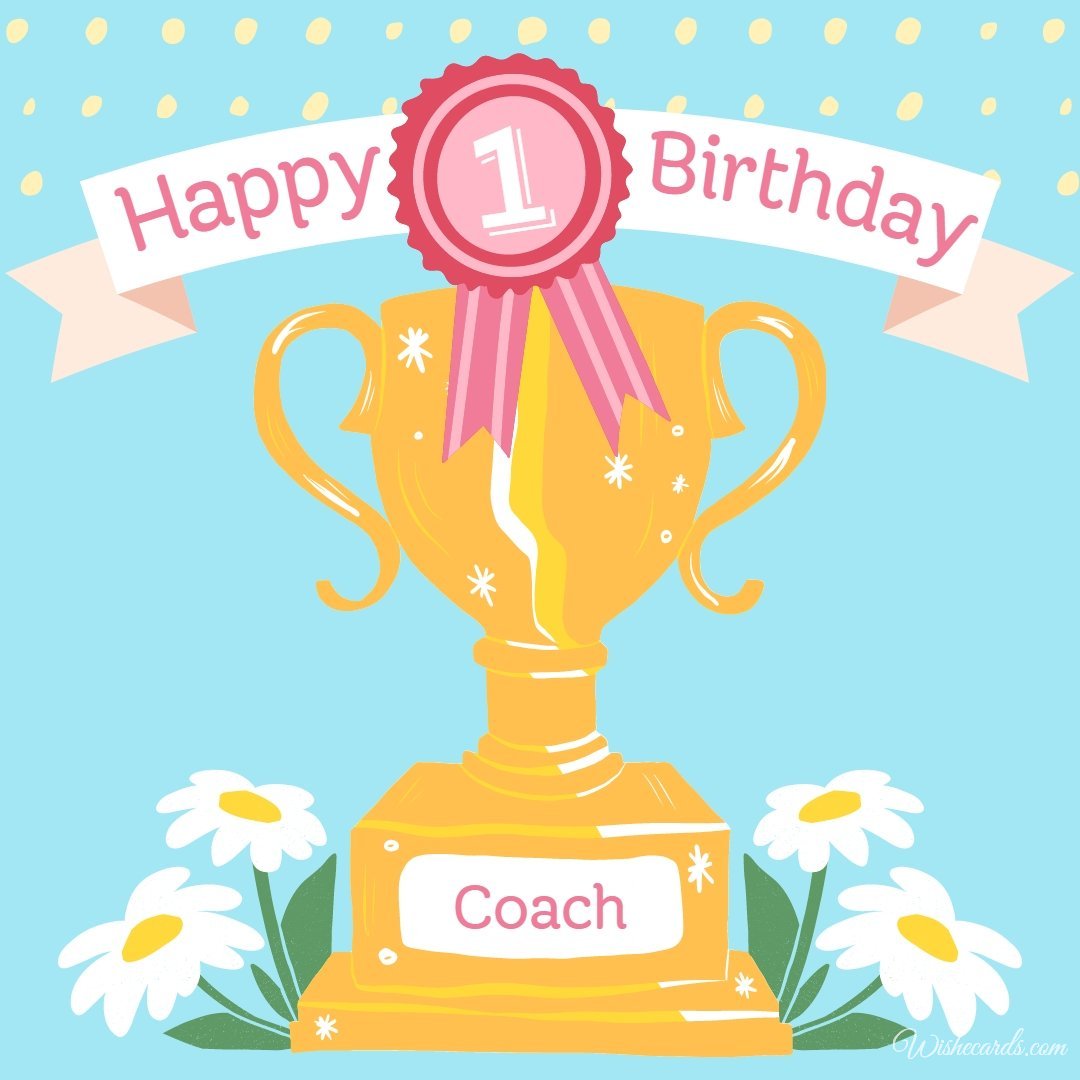 Happy Birthday Cards for Coach