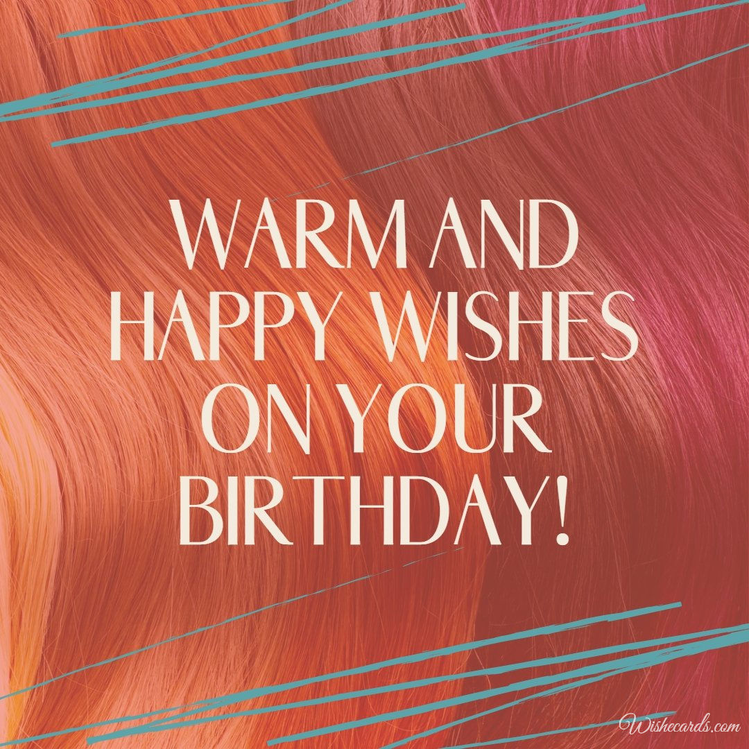 Happy Birthday Cards and Gif Images to Hairdresser