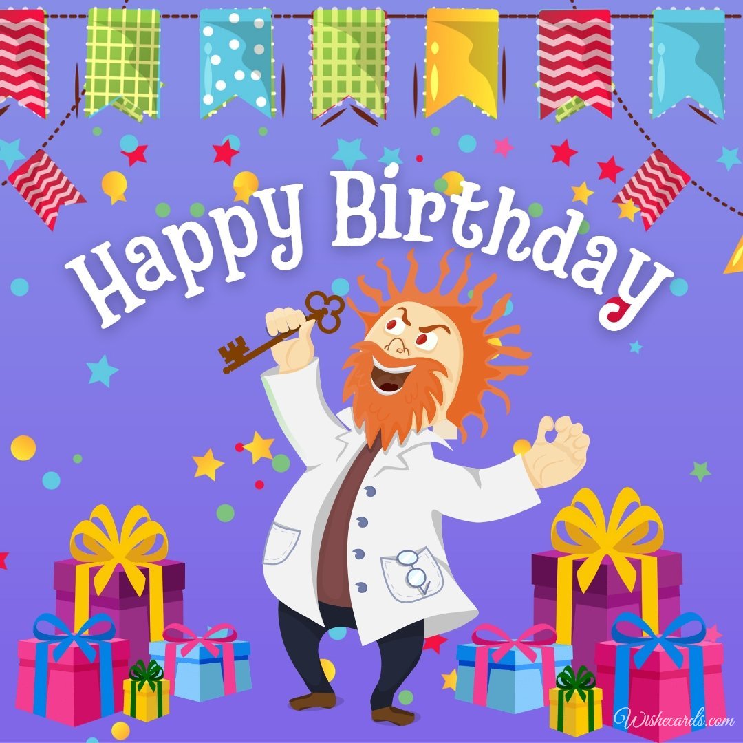 Original Happy Birthday Cards For Scientist