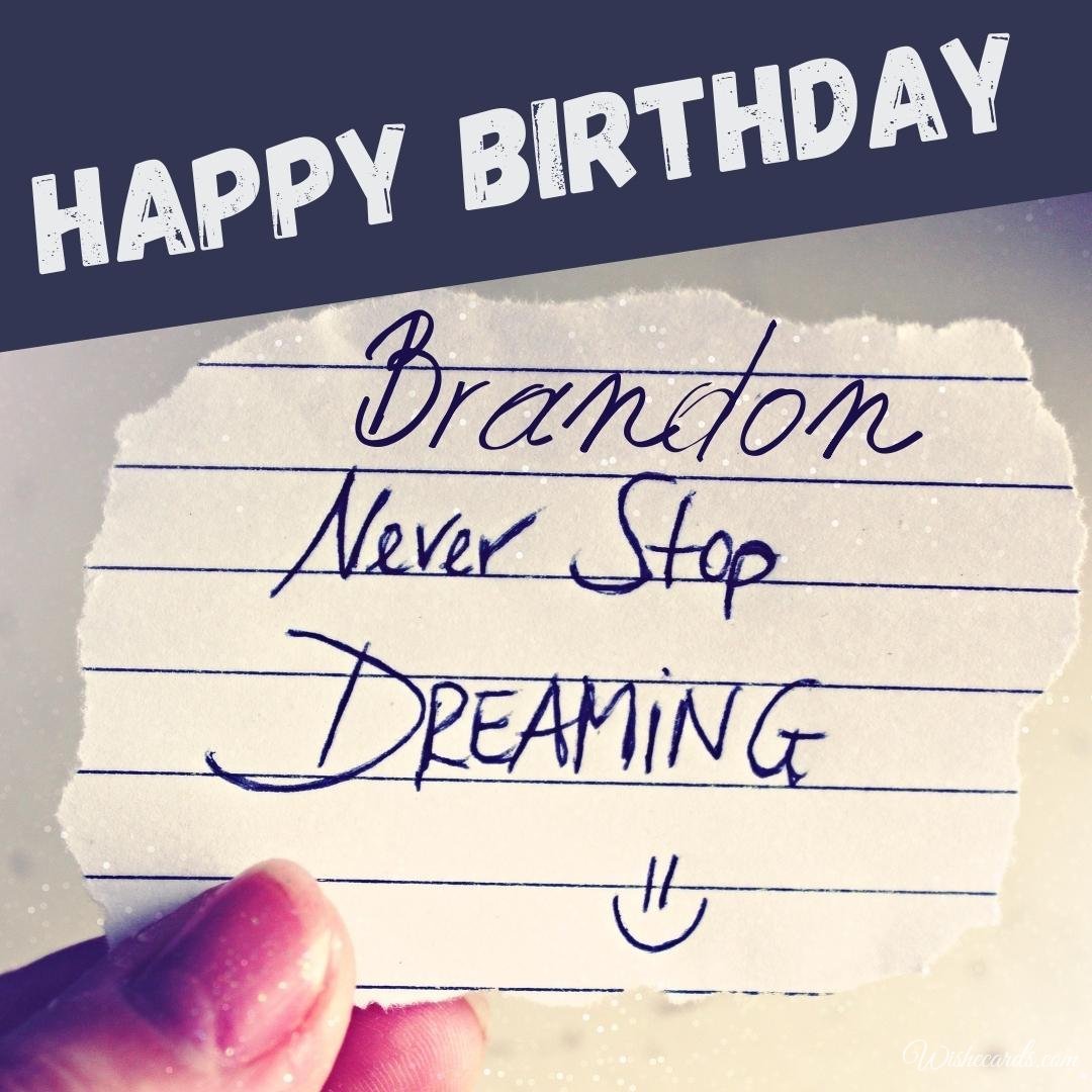 Birthday Greeting Ecard for Brandon