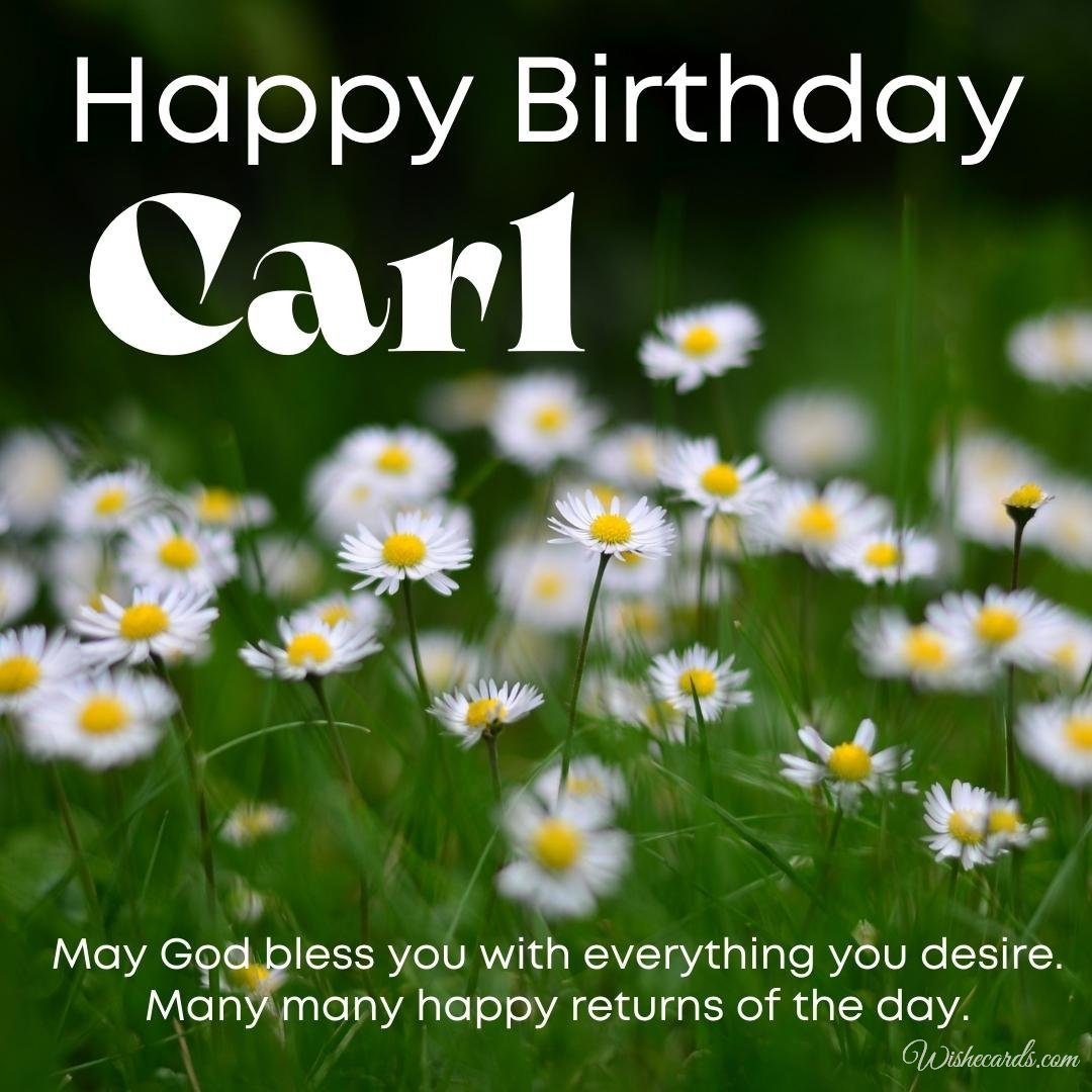Birthday Greeting Ecard for Carl