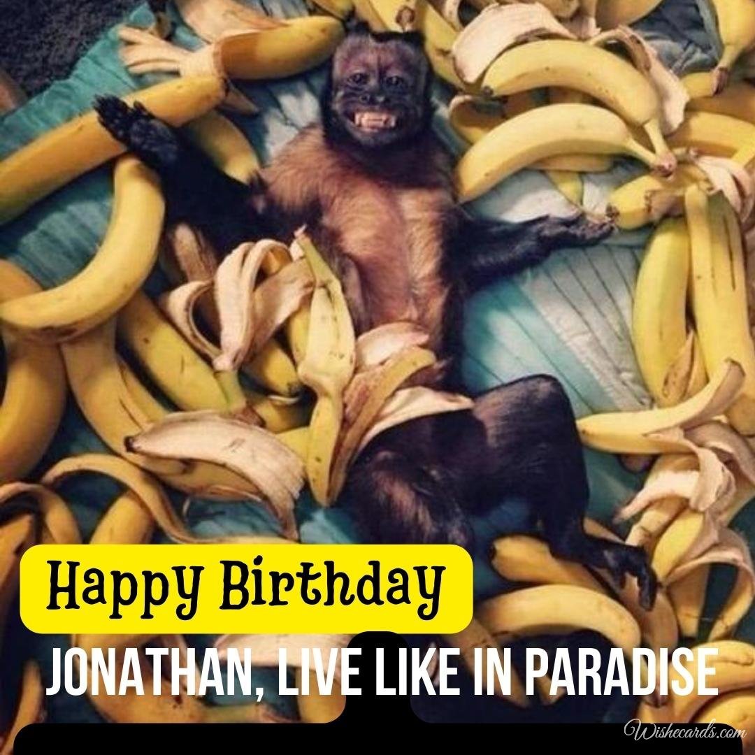 Birthday Greeting Ecard For Jonathan