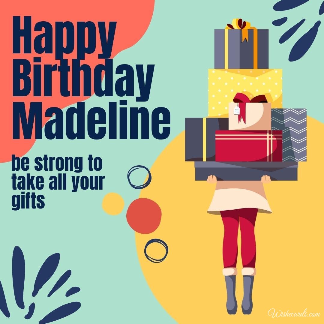 Birthday Greeting Ecard For Madeline