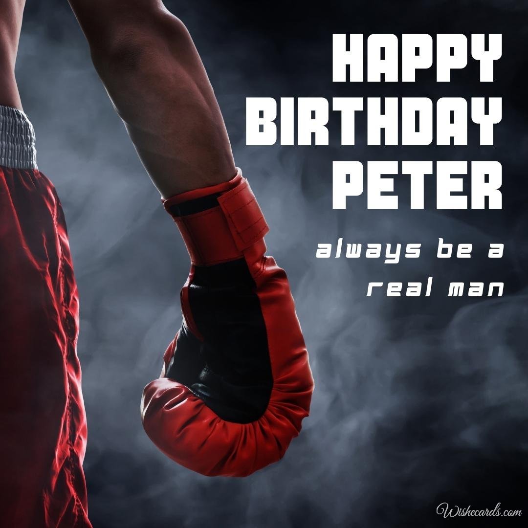 Birthday Greeting Ecard For Peter