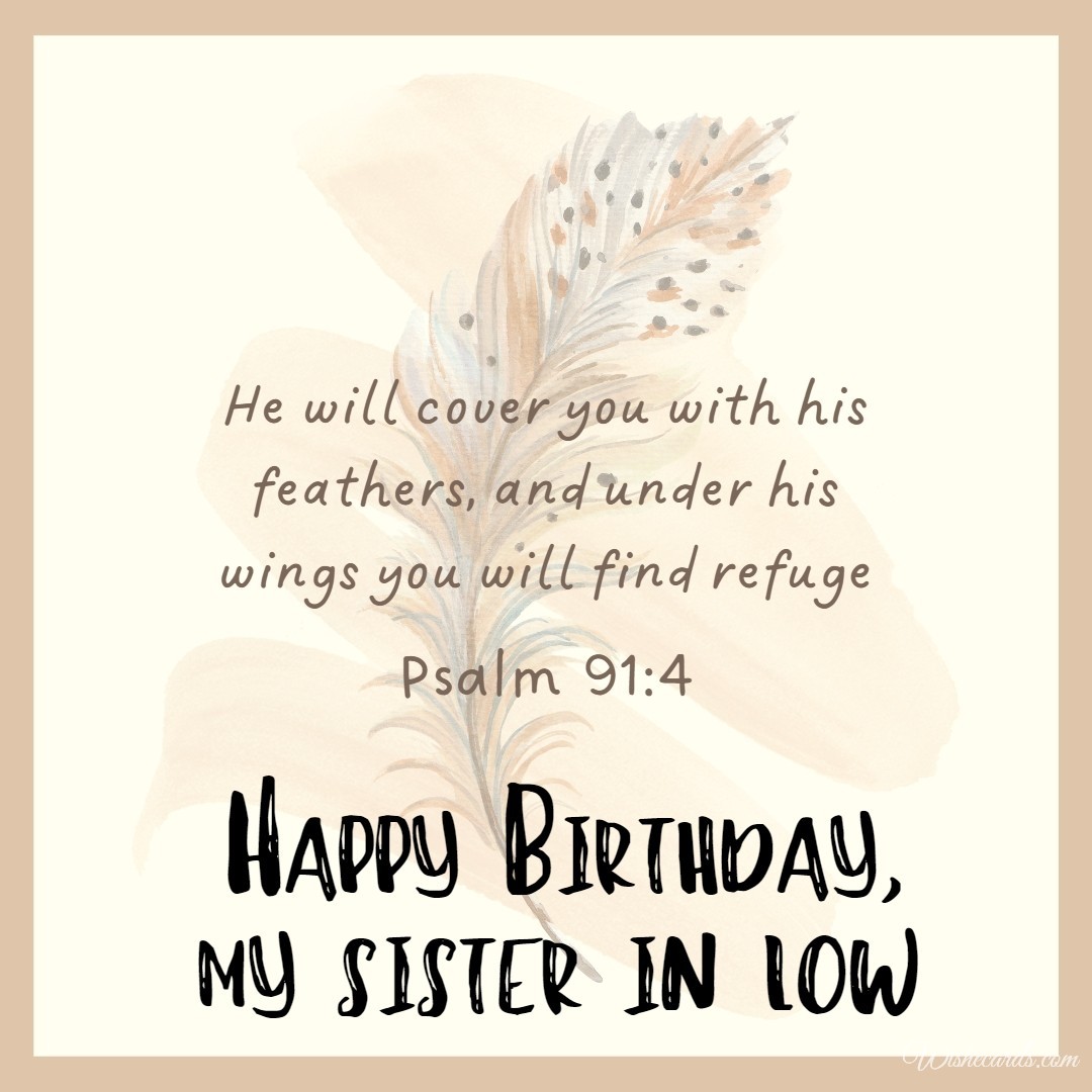Birthday Verse for Sister in Law