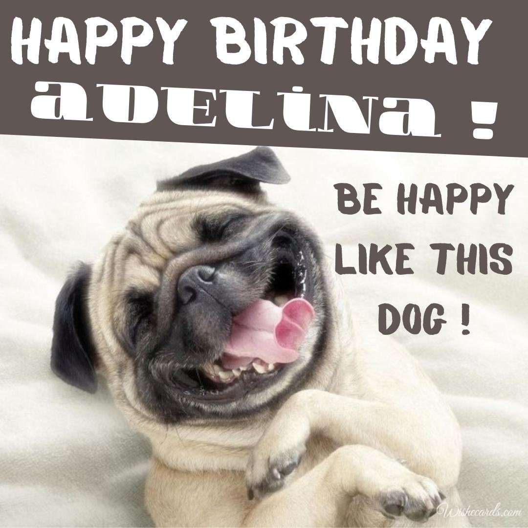 Birthday Wish Ecard for Adelina