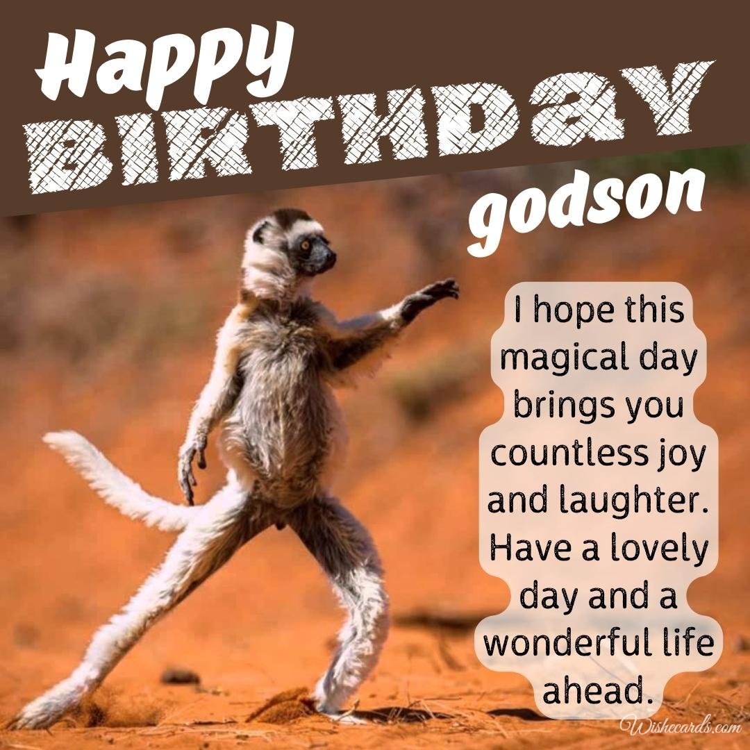 Birthday Wish Ecard for Godson