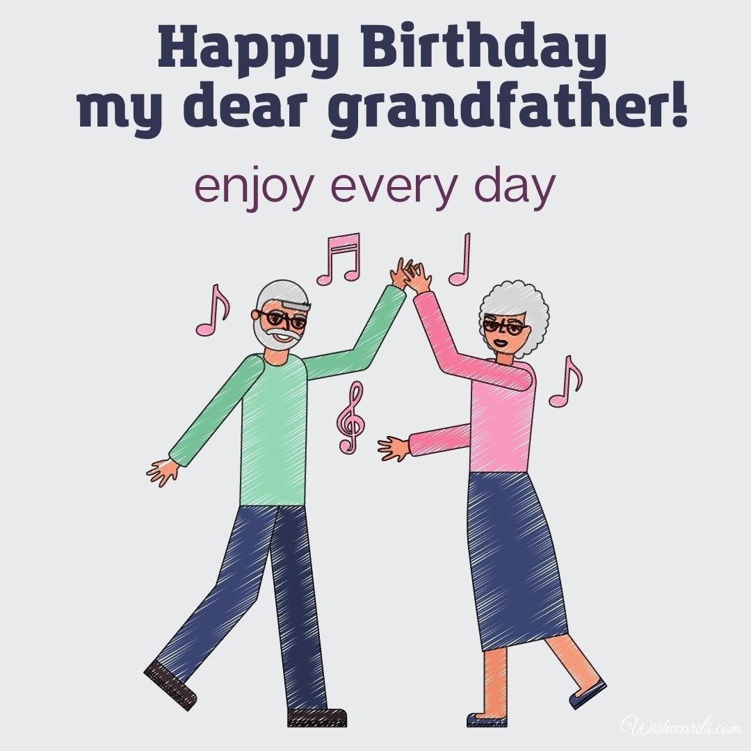 Birthday Wish Ecard for Grandpa