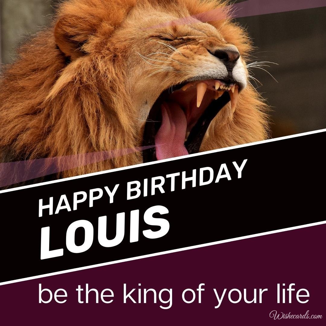 Birthday Wish Ecard for Louis