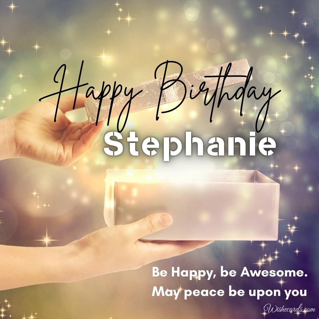 Birthday Wish Ecard For Stephanie
