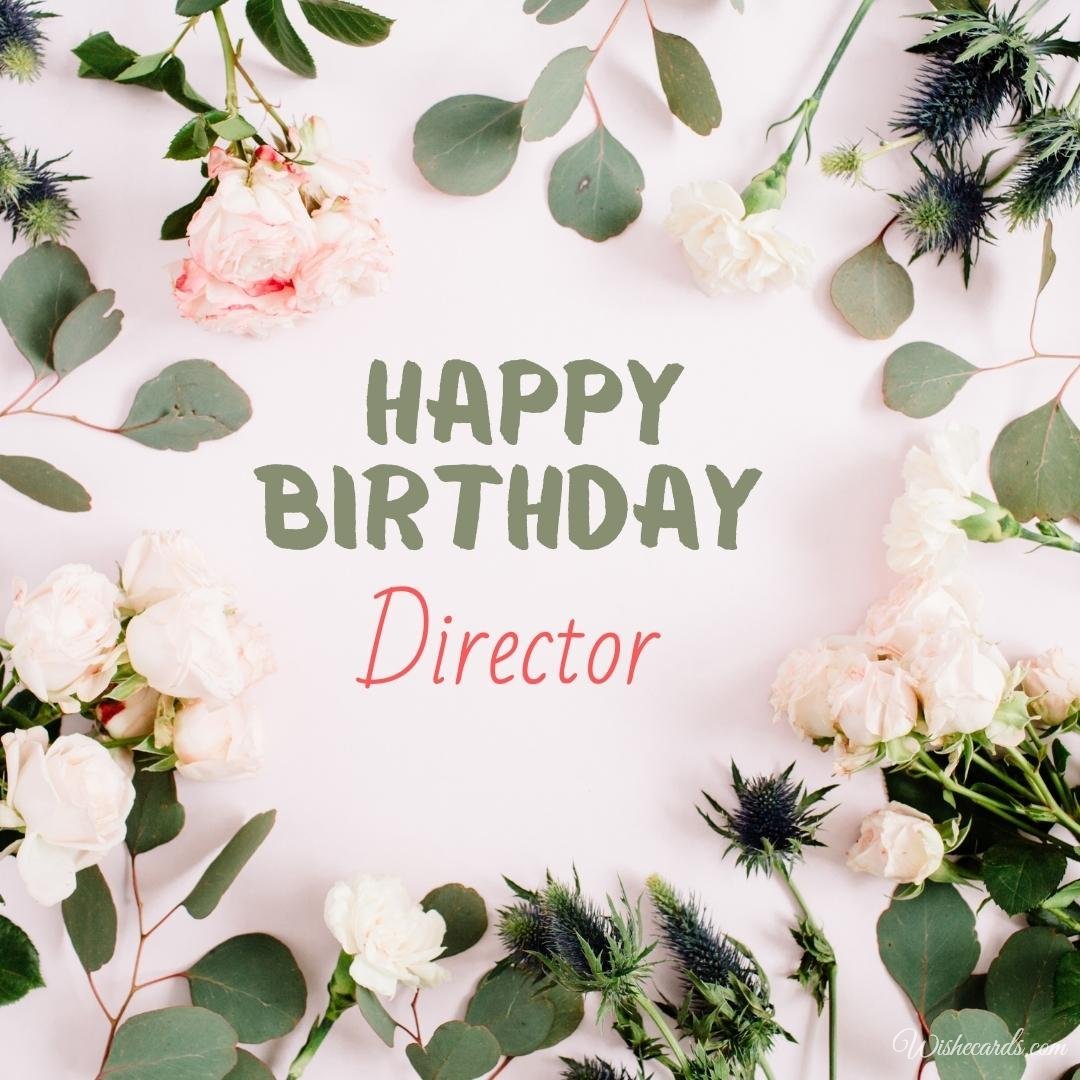 Birthday Wish Ecard To Director