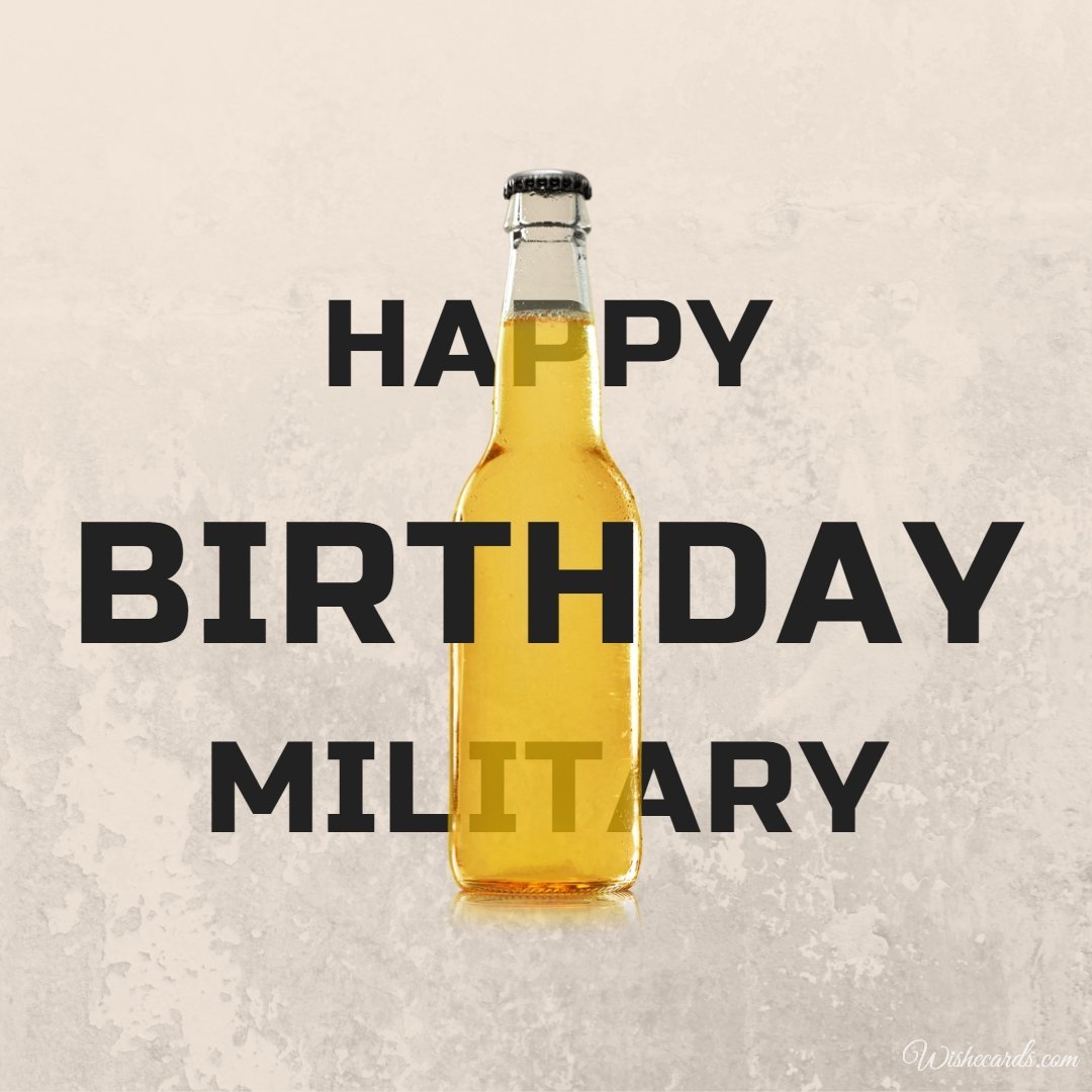 Birthday Wish Ecard To Military