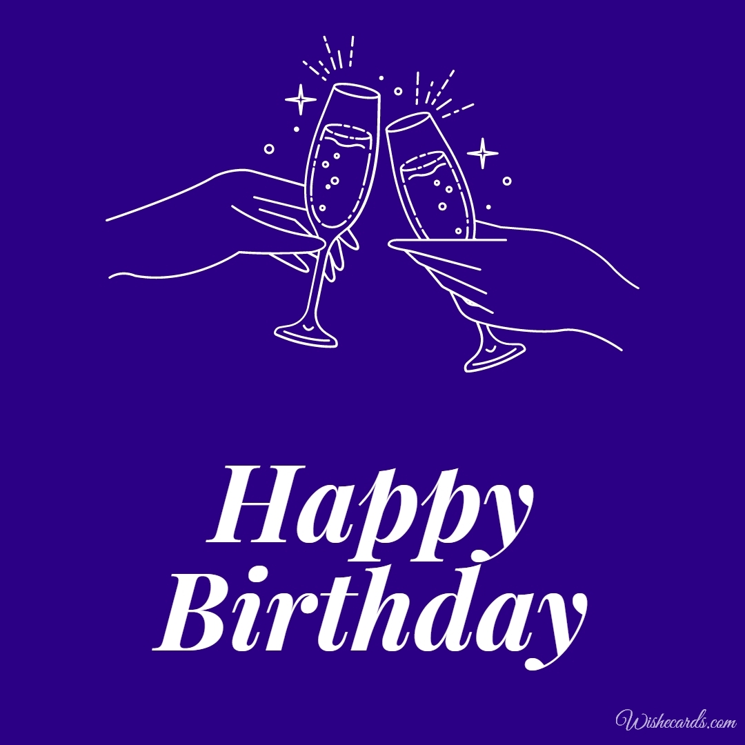 Champagne Bottle Image for Birthday