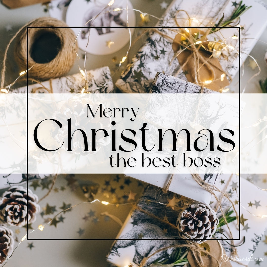 Christmas Cards for Boss