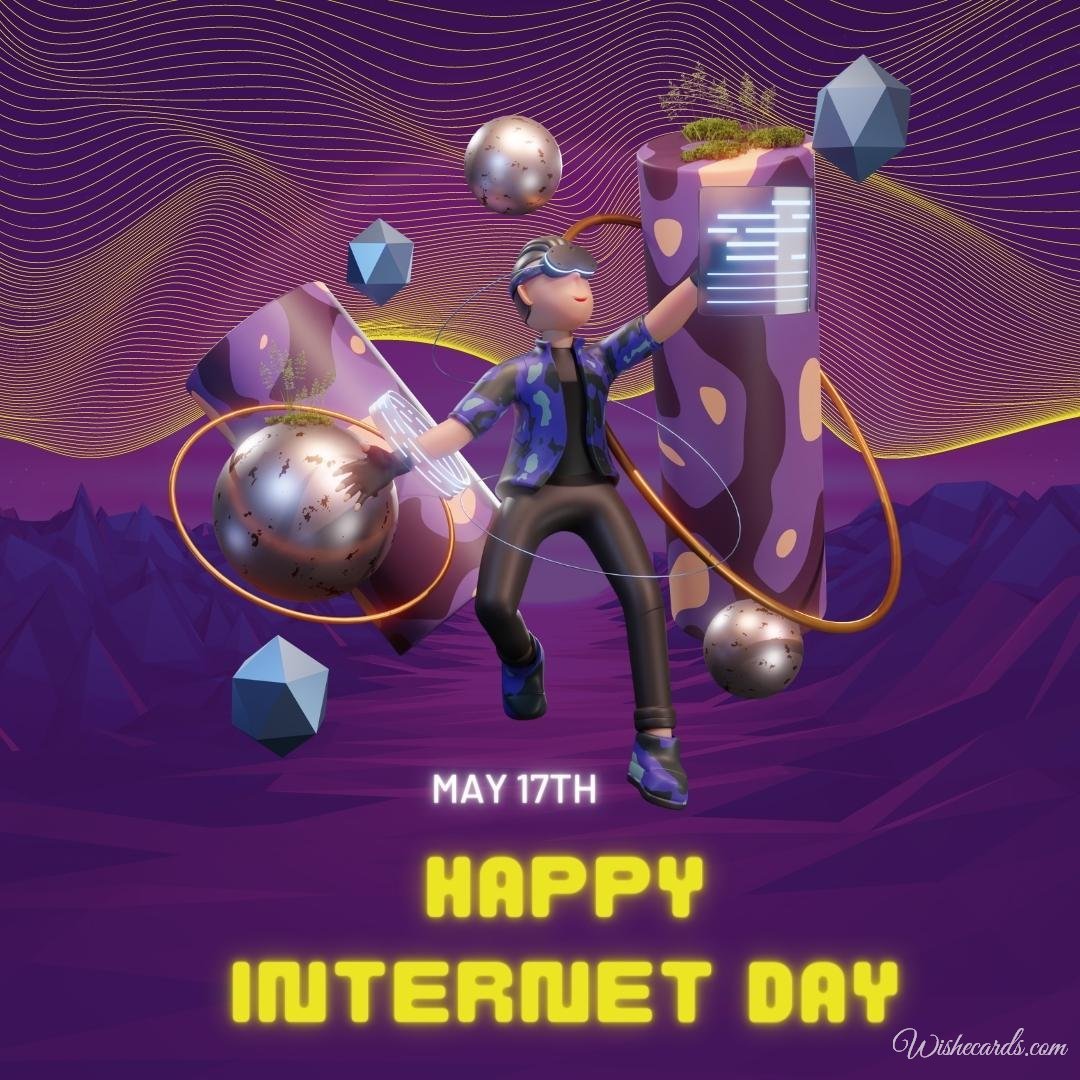 Original Internet Day Cards And Greeting Images