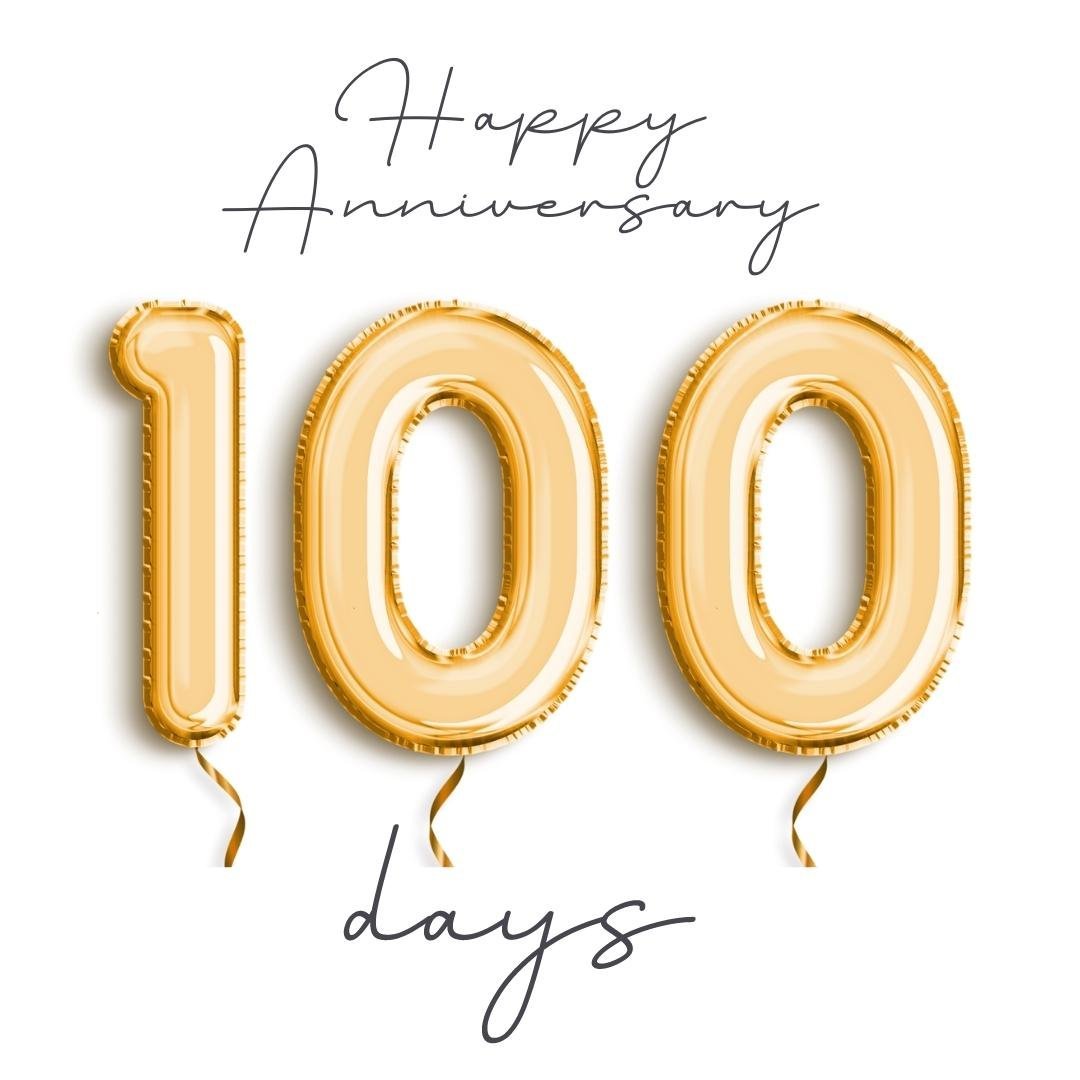 Cool Virtual 100 Days Anniversary Image