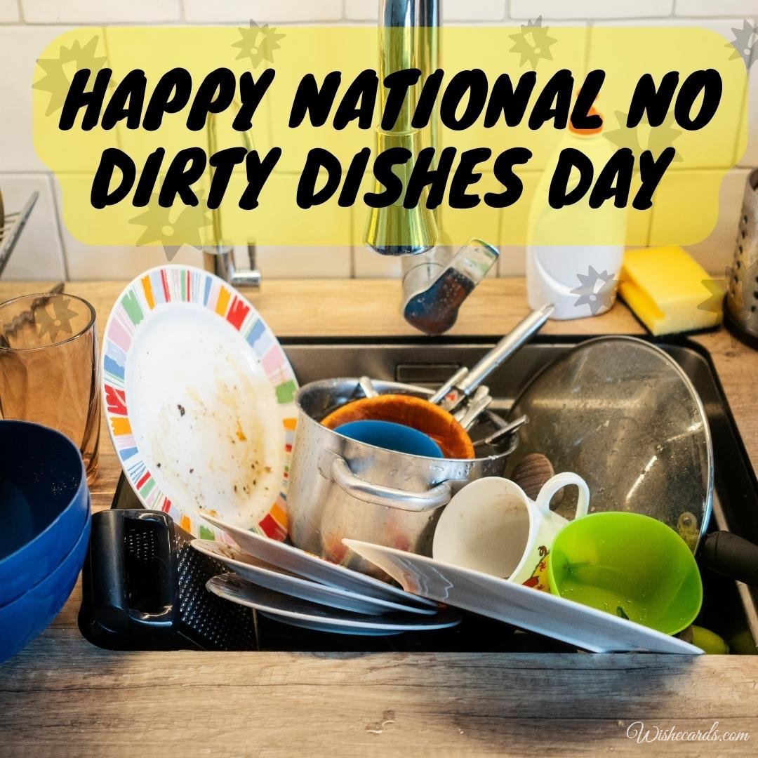 Cool Virtual National No Dirty Dishes Day Image