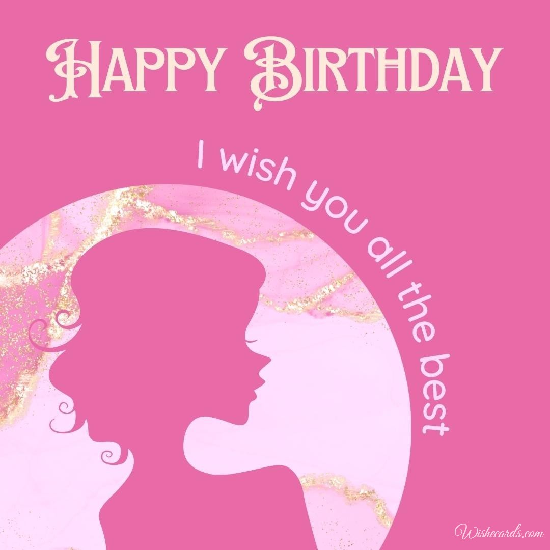 Cute Happy Birthday Ecard for Young Woman