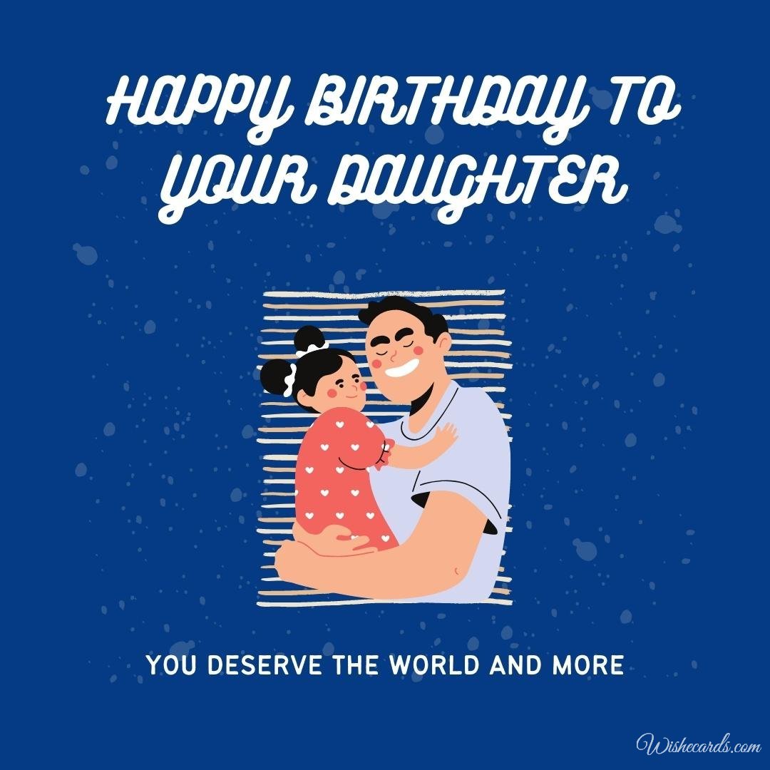 Daughter Birthday Card For Husband