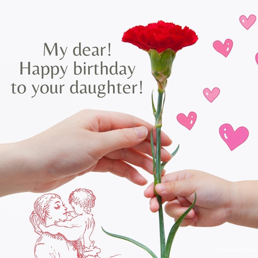 Daughter Birthday Card For Mother