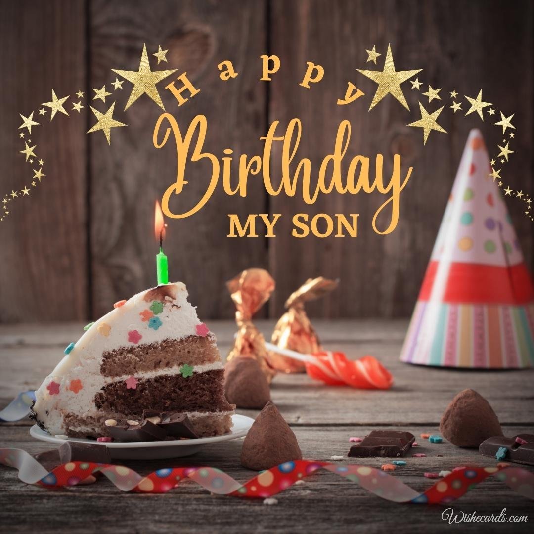 Beautiful Birthday Card for Son
