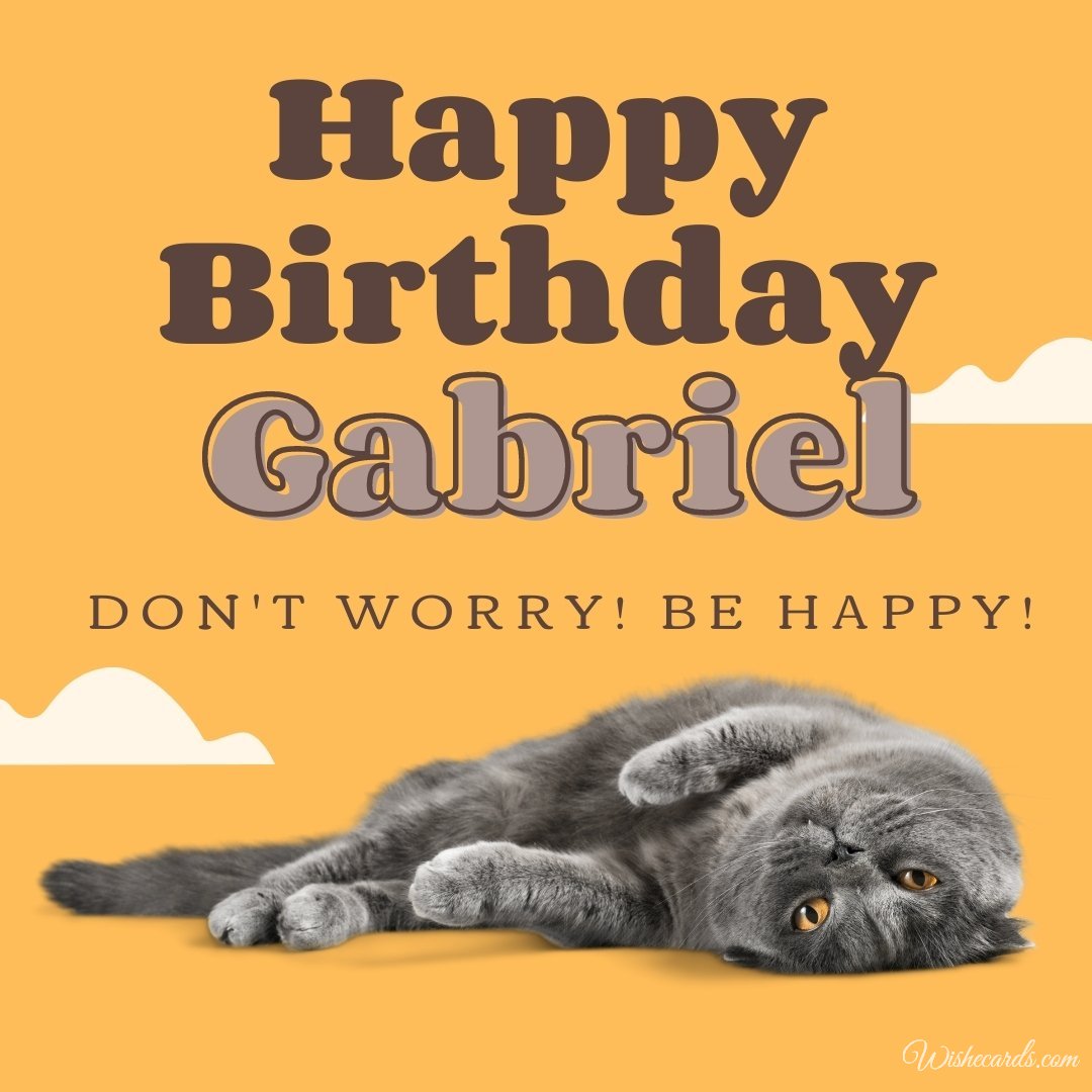 Birthday Card for Gabriel