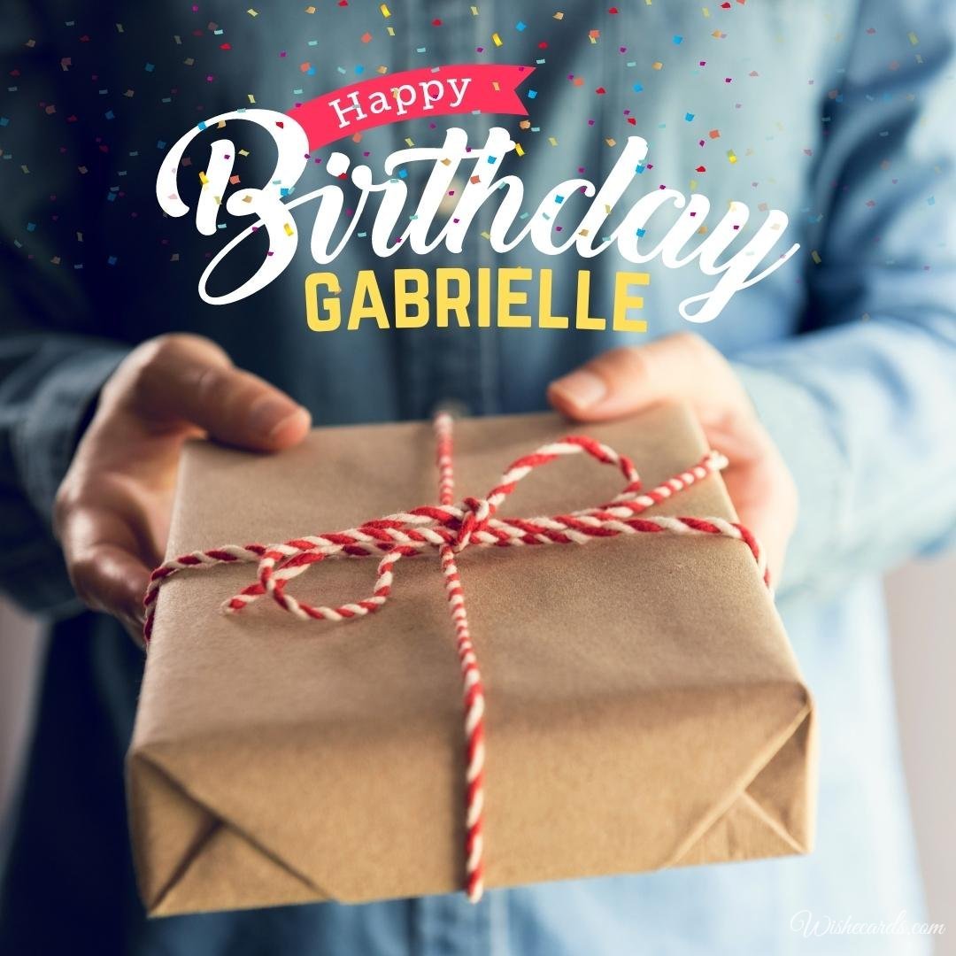 Original Birthday Ecard for Gabrielle