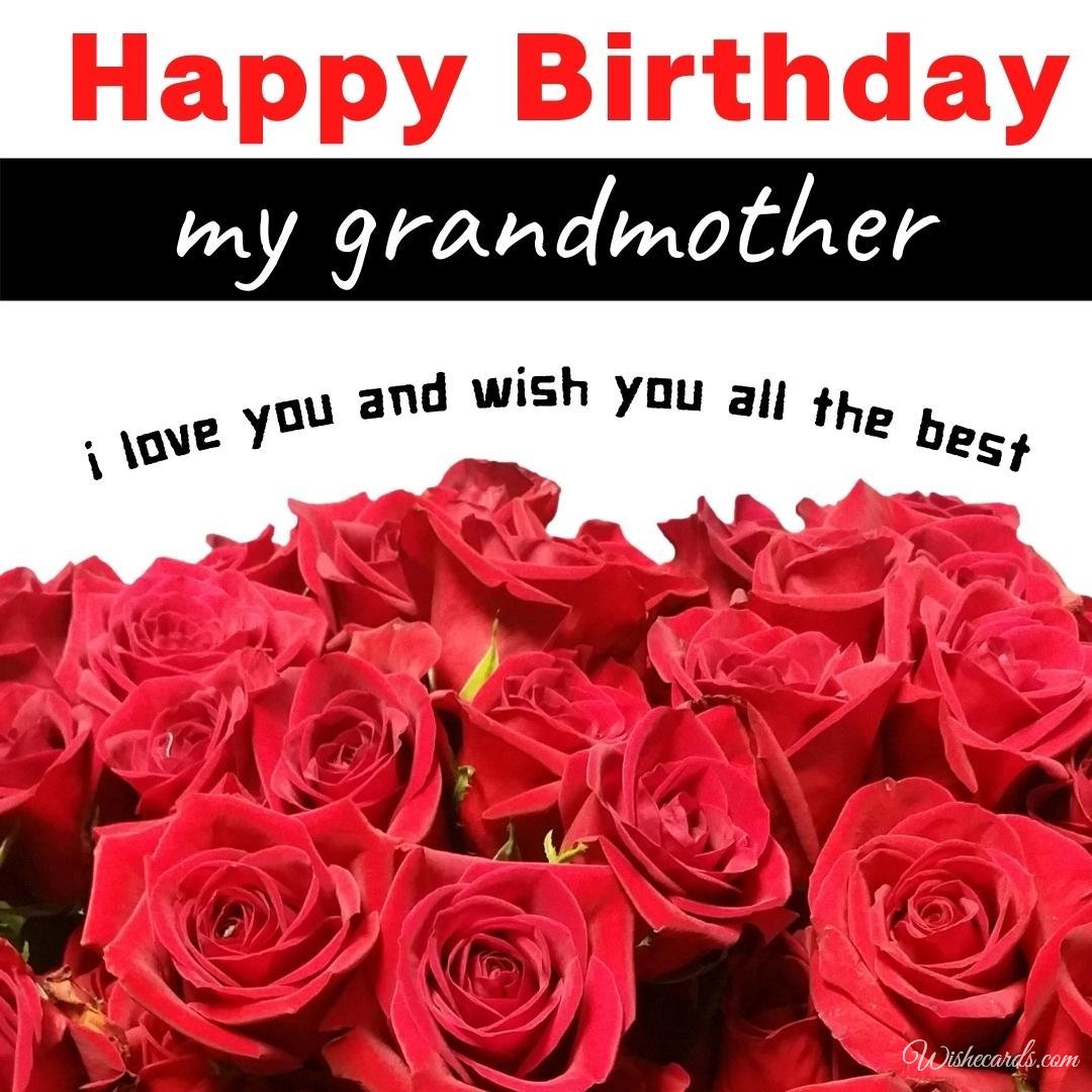 Original Birthday Ecard for Grandmother