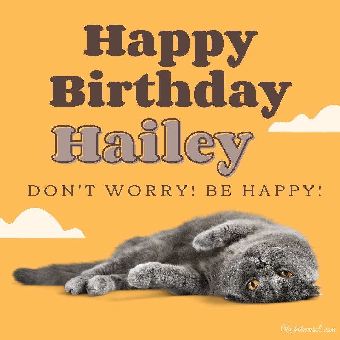 Original Birthday Ecard for Hailey