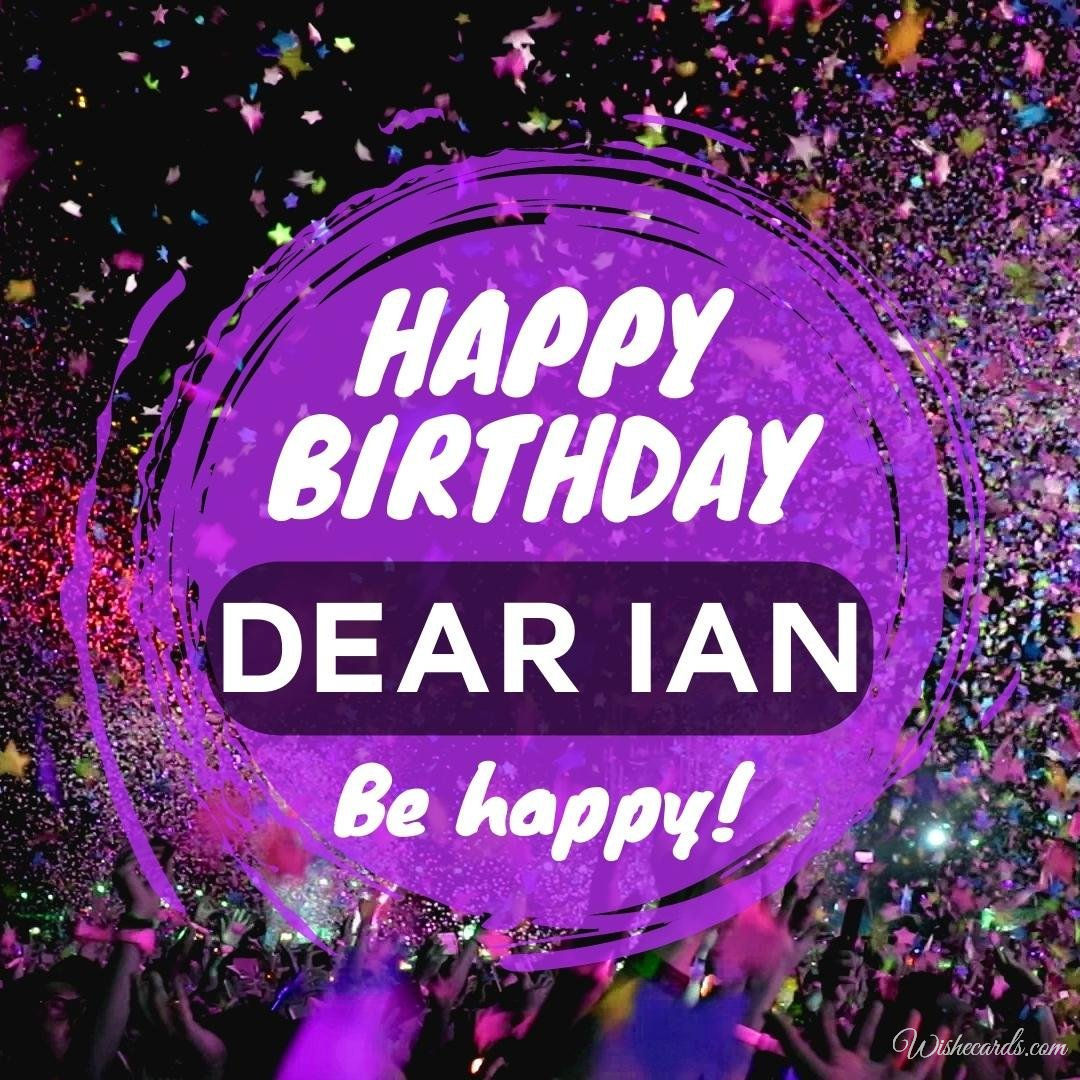 Original Birthday Ecard for Ian