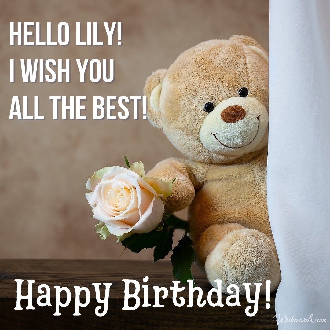 Beautiful Birthday Ecard for Lily