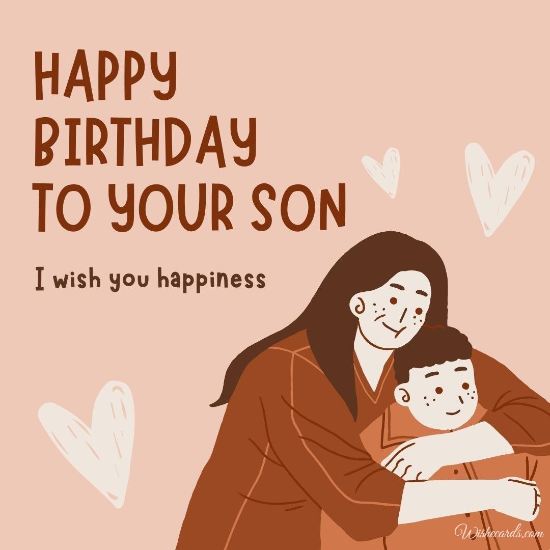 Free Son Birthday Card For Mum
