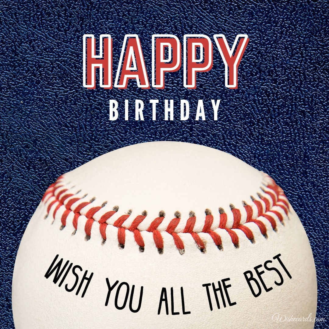 Baseball Birthday Cards