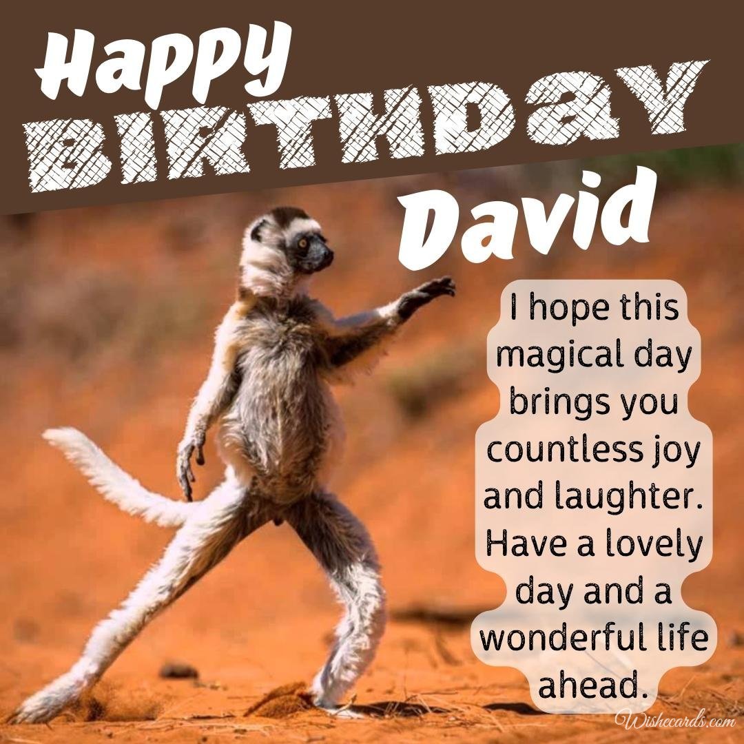 Funny Birthday Ecard for David