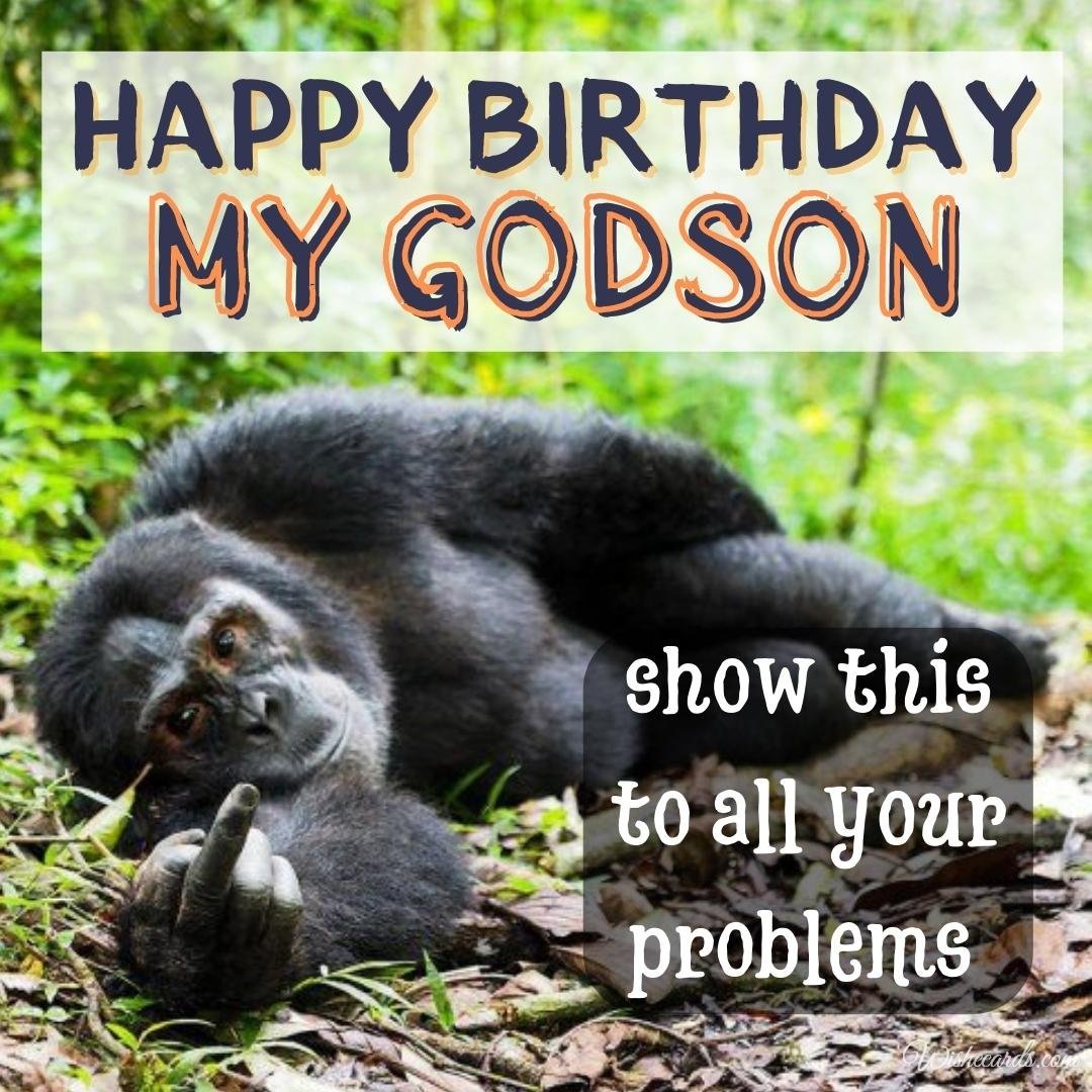 Funny Birthday Ecard for Godson
