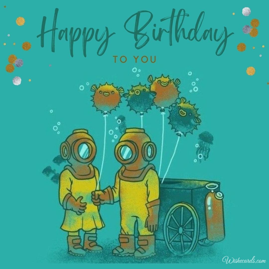 Funny Birthday Ecard To Diver