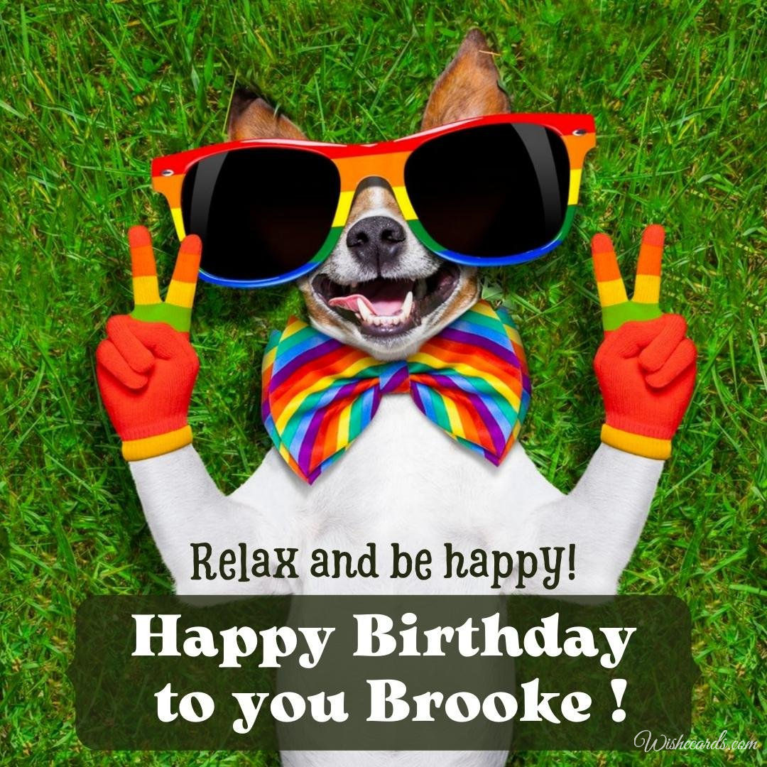 Funny Happy Birthday Ecard for Brooke