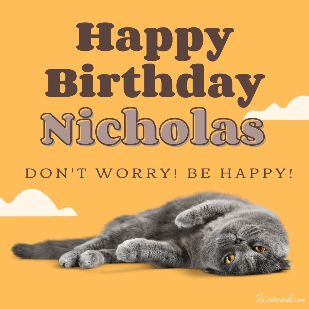 Funny Happy Birthday Ecard For Nicholas