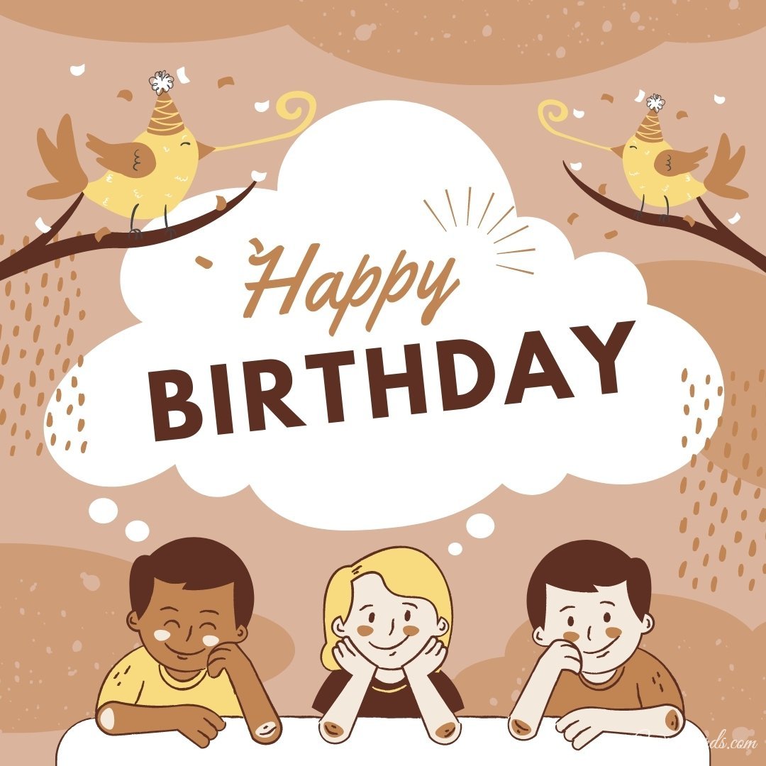Funny Happy Birthday Ecard With Birds